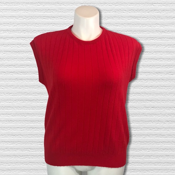 Vintage 100% 2 Ply Cashmere Ribbed Sweater Large - Picture 2 of 8